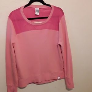 Victoria's Secret "pink" cotton sweater w/ mesh